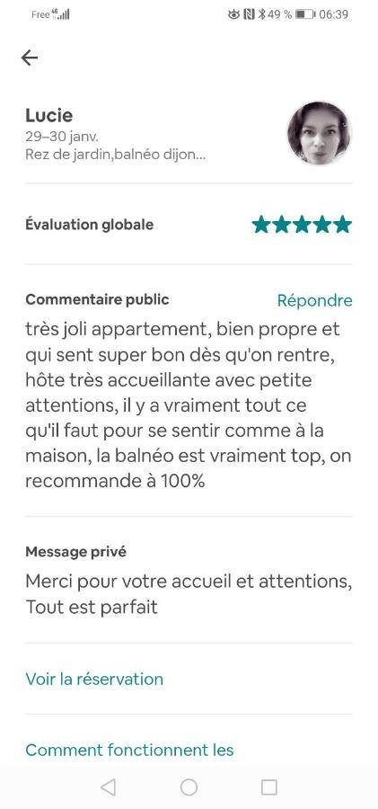 Romantisme Et Glamour 2 Avec Spa , Clim Et Jardin Dijon Exteriör bild